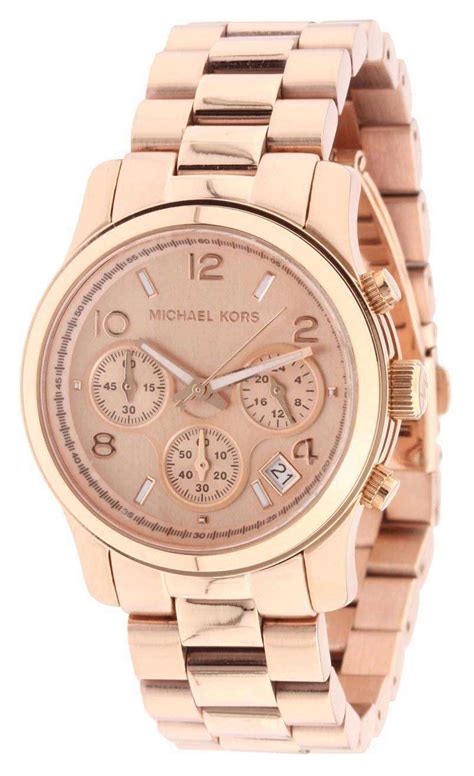 michael kors chronograph rosegold|michael kors gold diamond watch.